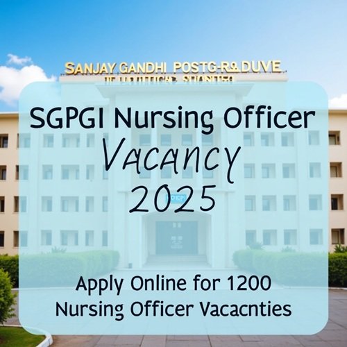 SGPGI Nursing Officer Vacancy 2025: Apply Online for 1200 Nursing Officer Vacancies